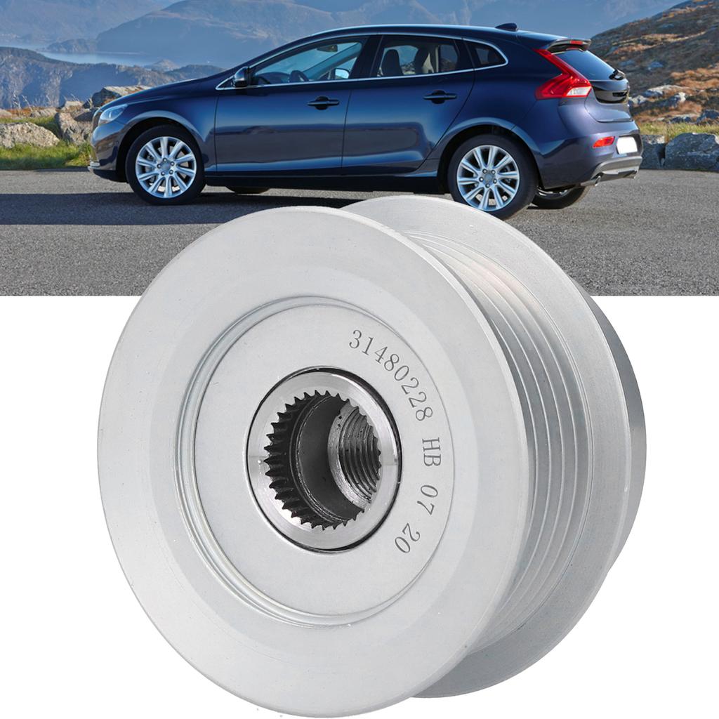 Alternator Pulley 31480228 30644952 Engine Components Fit for V40 V60 V70 V90 S60 S80 S90 XC60 XC90 2.0T 15‑18
