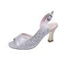 Fish mouth mesh sandals fairy style thick heel summer new  shoes fashion high heels fashion versatile  shoes