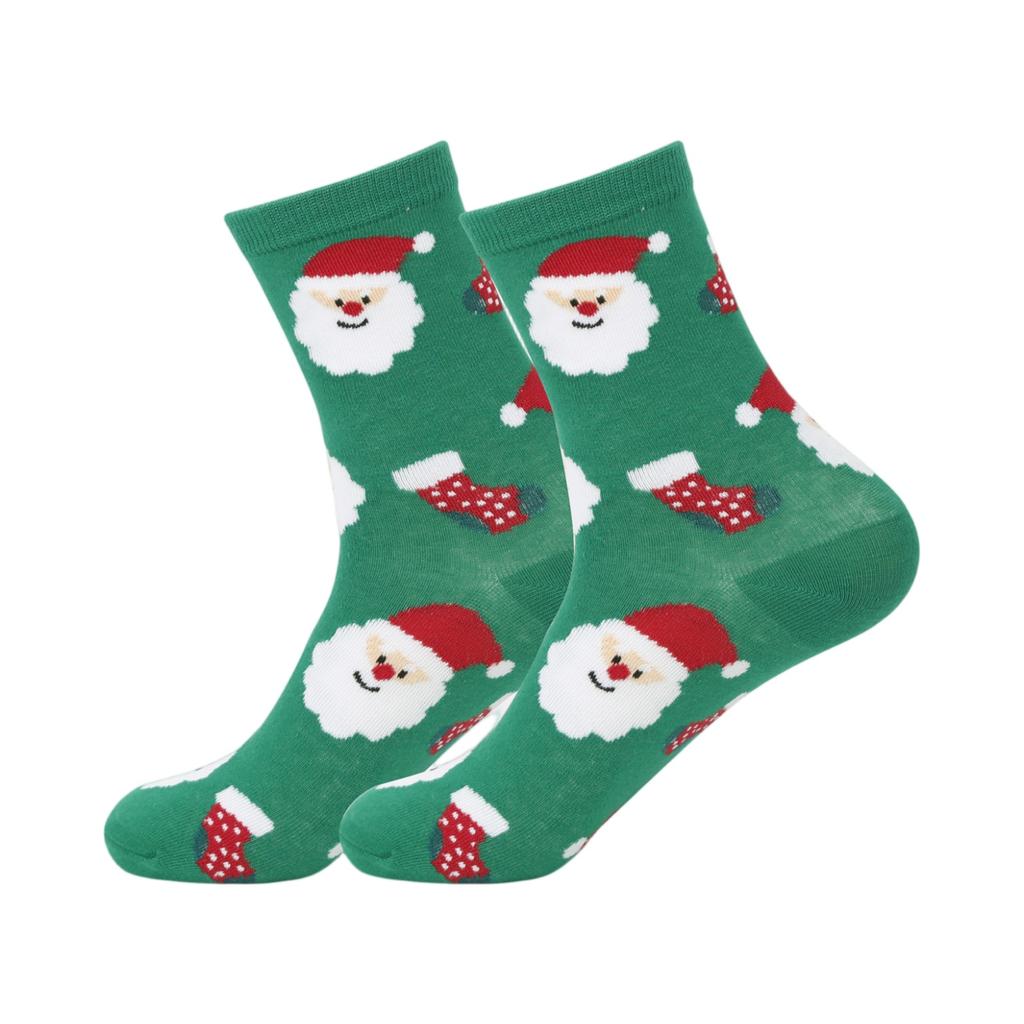 Women's Socks Christmas Socks Christmas Multicolored Cartoon Christmas Cotton Socks
