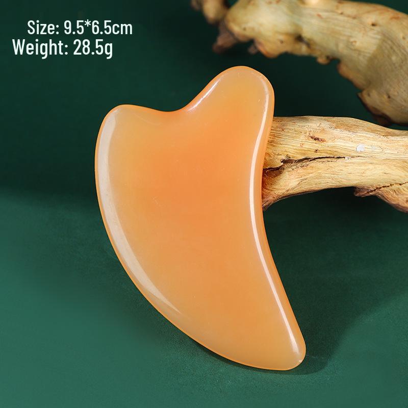 Resin Ox Horn Massage Board for Facial Acupoints and Meridian Scraping