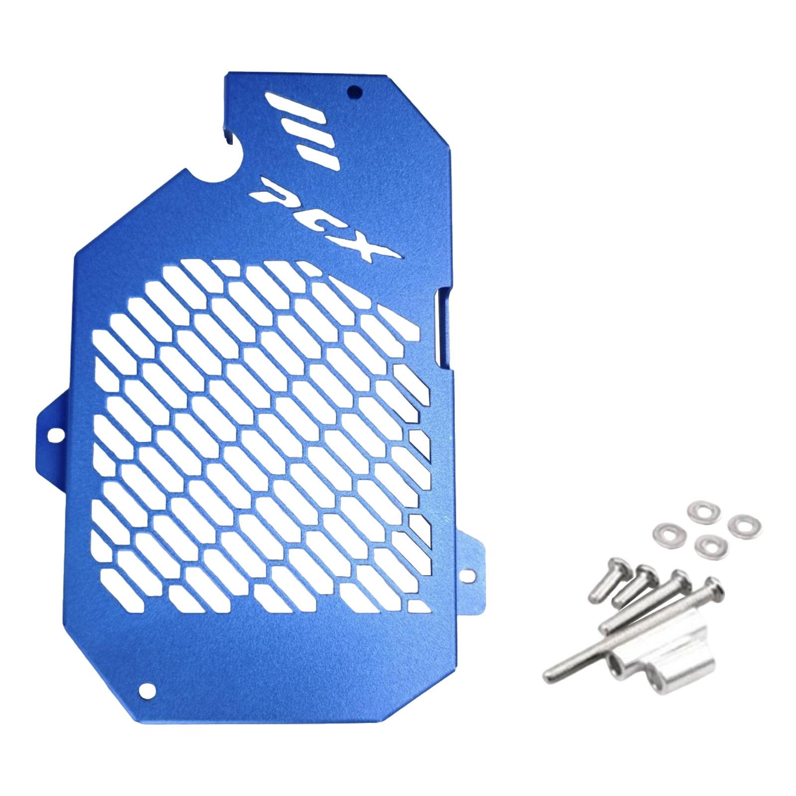 

Motorcycle Radiator Guard Grille Aluminum Alloy Repairing Supplies синий