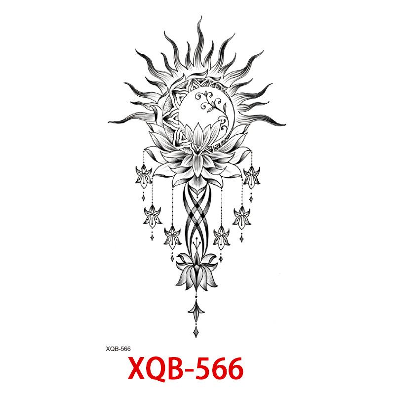 Small Full Arm Tattoo Sticker, Flower Letters, Plain Flower Tattoo Sticker Tattoo