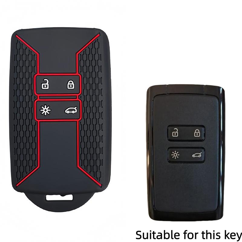 

New Silicone Car Key Case Cover Fob For Renault Captur Megane Talisman Espace Clio Zoe Koleos Scenic 4 Arkana Dacia Sandero Card