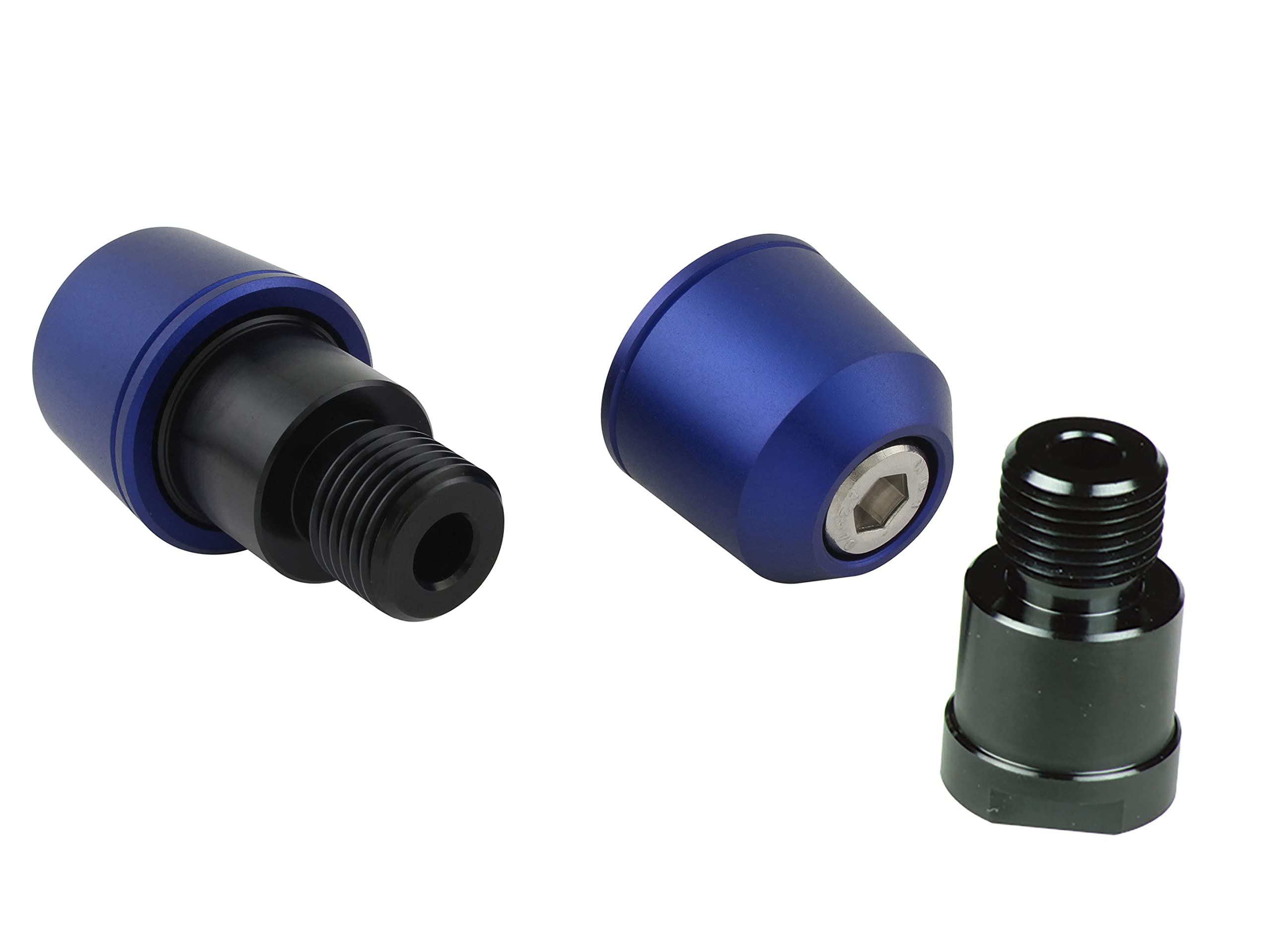 

POSH FAITH Motorcycle Supplies Handle Bar End Solid Bar End Yamaha Genuine Handle M16 Type MT-09 | MT-07 etc. Matte Blue 031089-31-10 Bar End Cap