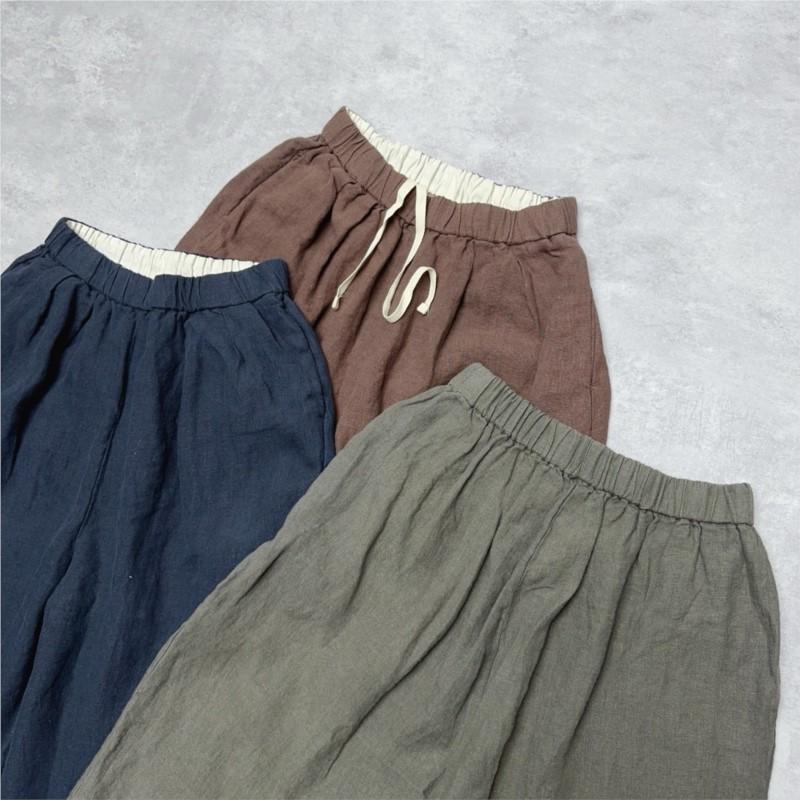Johnature Japanese Pants Spring Summer Loose Cropped Casual Balloon Straight Thin Women Pants