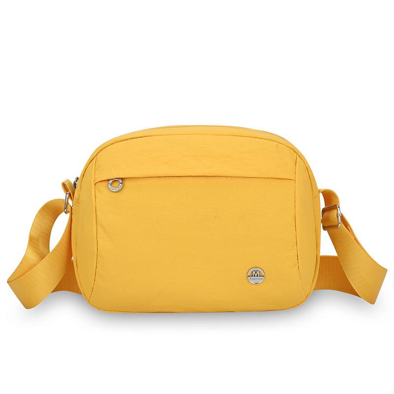 

Женская сумка через плечо Однотонная уличная сумка через плечо Многоотсековая сумка для мамы жёлтый