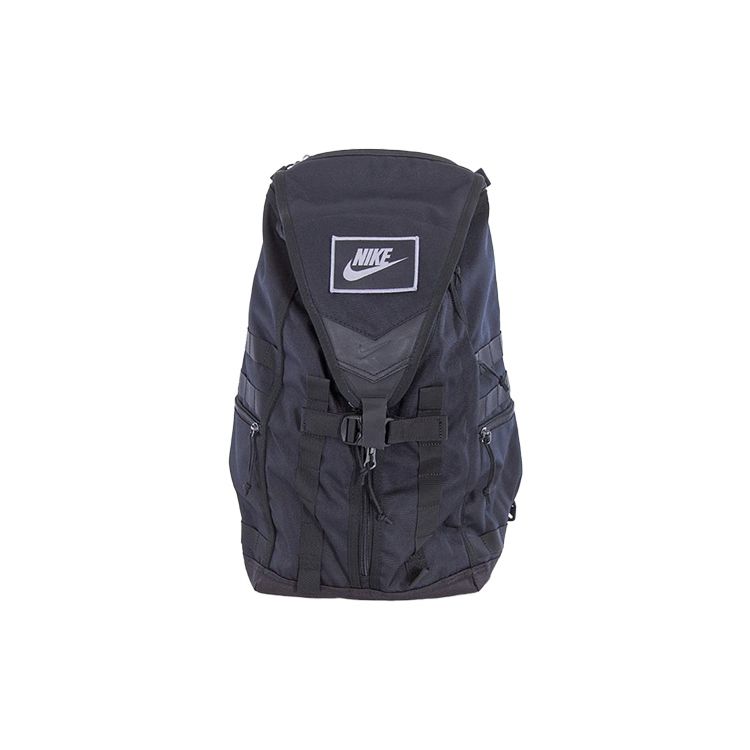 Nike Large Capacity Student Sports Polyester Computer Backpack Unisex Backpacks Black BA6439-010 Black