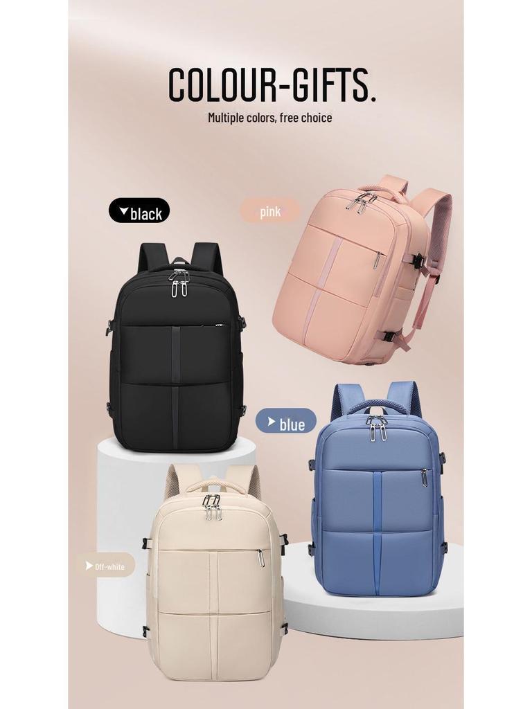 Unisex Reseryggsäck med stor kapacitet och torr/våt separation för bärbara datorer