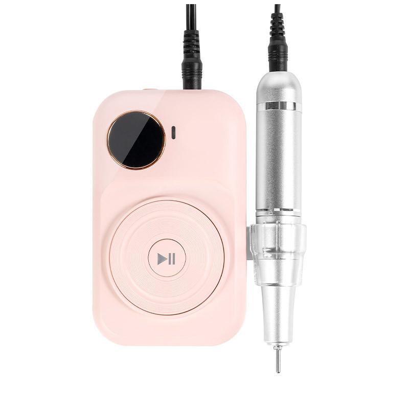 

45000 RPM Digital Display Nail Clipper Beauty Salon Professional Nail Grinding Machine Portable Nail Polisher розовый