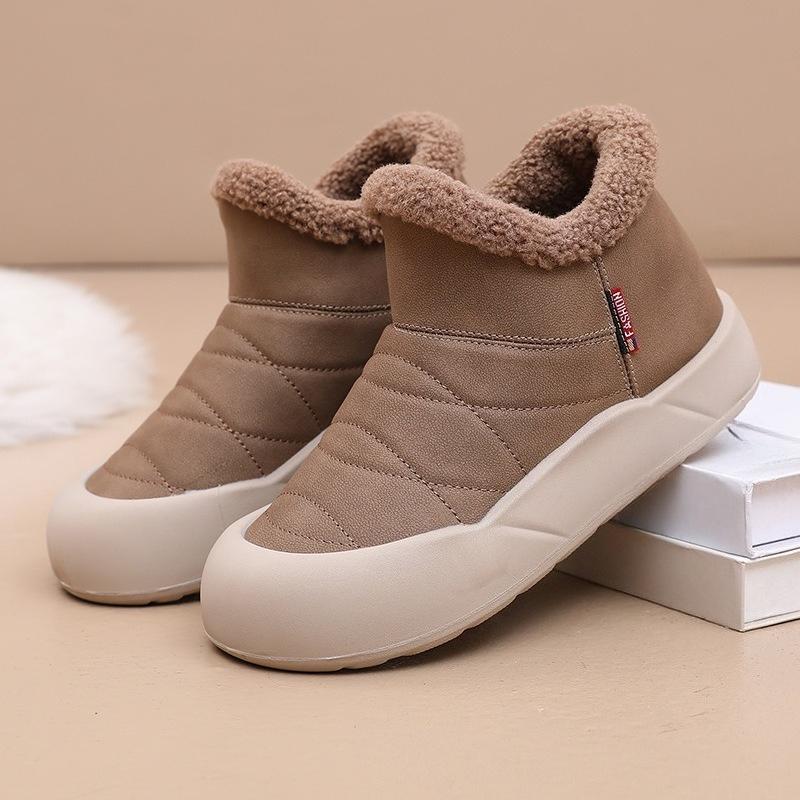 New Style of Snow Boots, Warm, Fleece and Thickened Cotton Boots, Women's Anti-slip Cotton Shoes