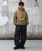 AGOD Vintage Washed Elastic Waist Cargo Pants [Charcoal]