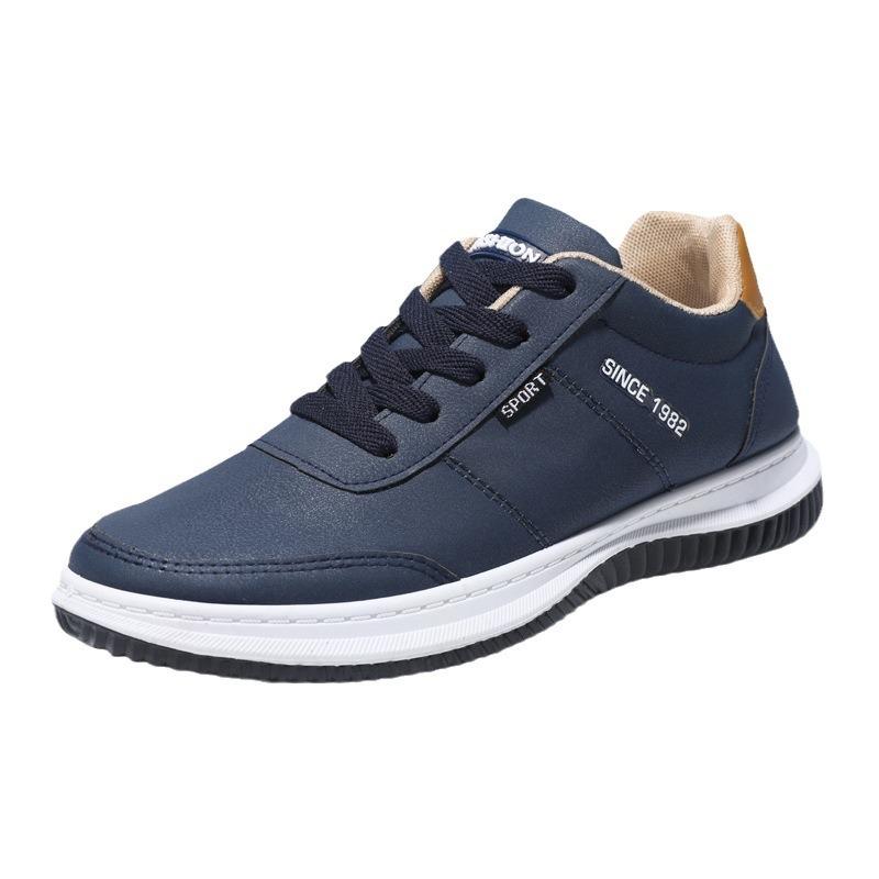 Men's shoes new men's casual leather shoes men's shoes low-top student versatile running shoes wear-resistant and non-slip work shoes