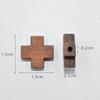 100PCS 15MM Cross Charms for Jewelry Making, Religious Cross Beads for Bracelets Necklaces, DIY Crafts