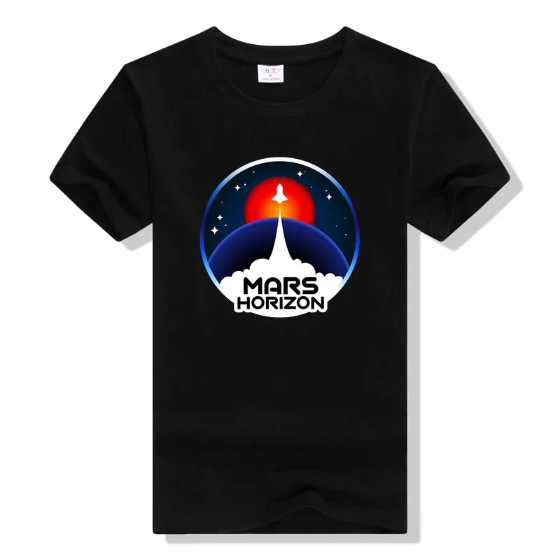 Space Explorers Occupy Mars T shirt fashion Graphic Summer Short Sleeve Cotton Harajuku T Shirt Loose fitting letter tees