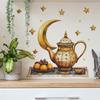 Teapot Moon Stars Bedroom Living Room Entrance Home Background Beautification Wall Stickers
