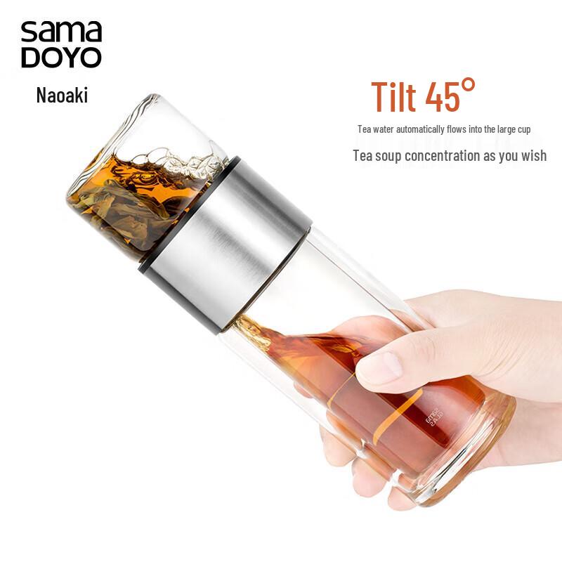 Shangming Tea Infuser Glass Travel Bottle