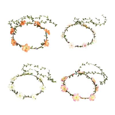 Flower Headbands Women Bride Flower Crown For Wedding Party Supply Floral Garlands Crown Hair Wreath Floral Headbands