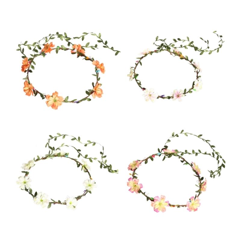 Blumenkränze Krone Haarkranz Blumenstirnbänder Braut Blumenkrone Hochzeit