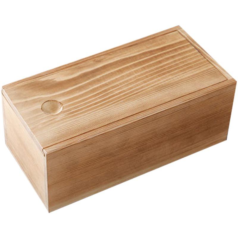 Rectangle Solid Wood Antique Storage Box for Tea and Gifts