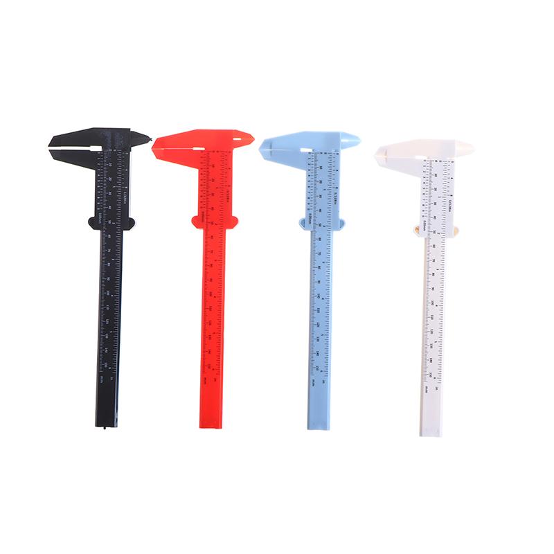 0-150Mm Double Rule Scale Plastic Vernier Caliper Measuring Student Tool Ruler