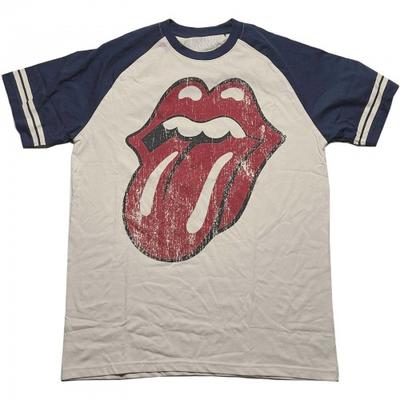 The Rolling Stones Unisex-Erwachsene Logo-Raglan-T-Shirt
