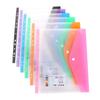 Snap Closure Transparent File Bag Document Bag A4 File Folders Test Paper Holder Document Organizer