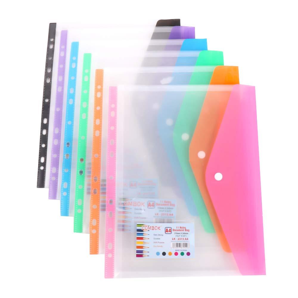 Snap Closure Transparent File Bag Document Bag A4 File Folders Test Paper Holder Document Organizer