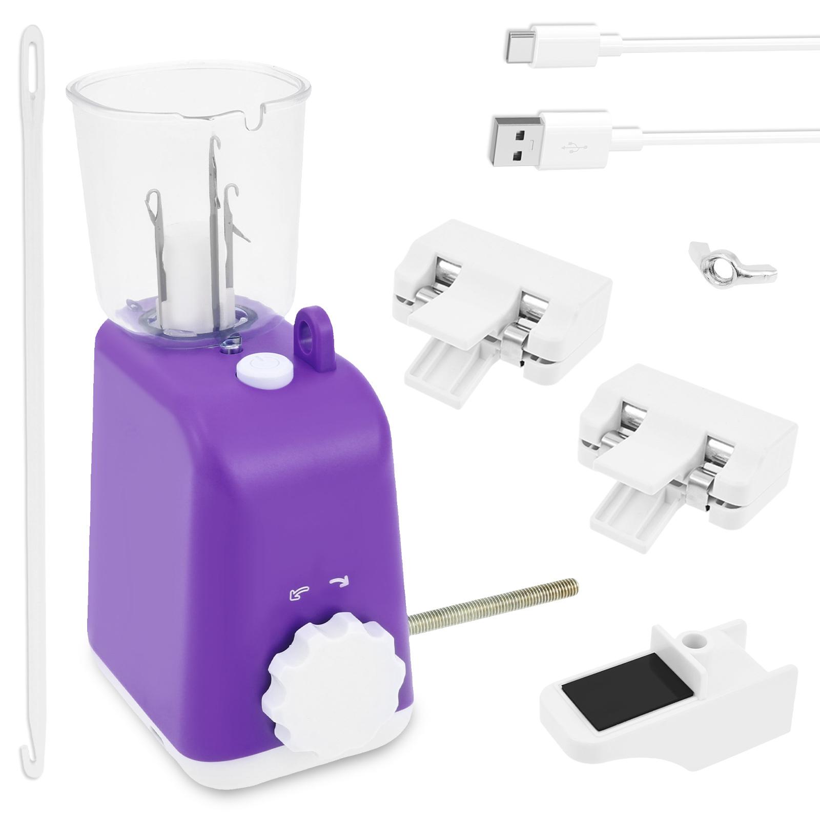 

Електрична в язальна машина для в язання шнуром Ефективна автоматична в язальна машина Електрична прядильна машина для в язання для початківців Дорослих Дітей В язальний інструмент фіолетовий