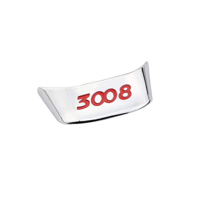 Car Accessories for Peugeot 3008 2014 2015 2016 Car Styling ABS Chrome Steering Wheel Decoration Trim Sticker