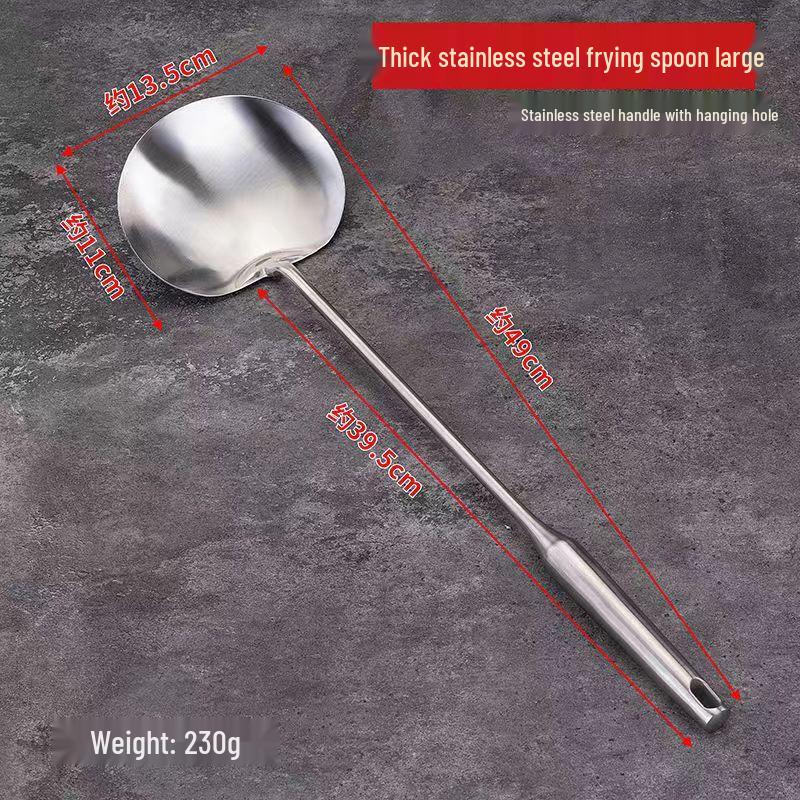 Hansheng Stainless Steel Wok Spatula and Ladle
