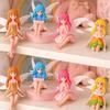8/1Pcs Miniature Fairy Figurines Hand-Painted Small Flower Fairies with Wings Garden Micro Landscape Potted Cake Topper Decor