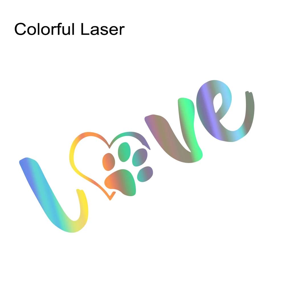 

Paw Love Dog Footprint Graphic Car Sticker Creative Auto Body Decoration Vinyl Decal Accessories For Car Truck Off-road SUV Van