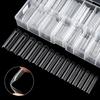 Quick Curing Nail Extension Kit Paper Tab Free Mold ABS Material Lightweight Design Natural Shape DIY Manicure Tools for Daily Use