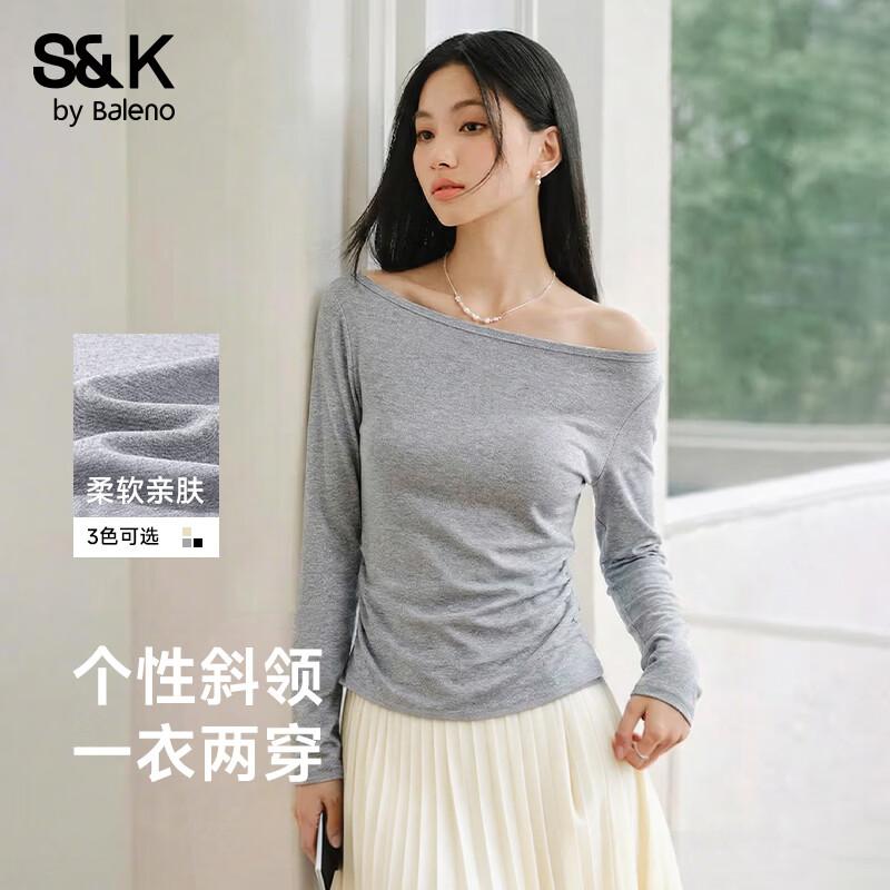 Женская футболка Baleno S&K с одним плечом и длинным рукавом XL