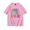 Harajuku Y2k Trend Girls Short Sleeve Tee Kindness Over Coolness Graphic Tee Unisex Clothing 100 Cotton Street Hip Hop T Shirt