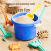 Seaside Sand Play Set: Children's Beach Toys with Shovel, Sand Timer, and Car Bucket