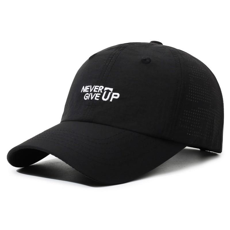 Quick Dry Baseball Cap With Embroidered Letter Design For Summer Outdoor Men