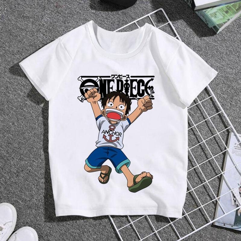 2026 One Piece Luffy Zoro Printed Cotton Shortsleeved Tshirt Cartoon Unisexs and Womens Summer Casual Versatile Top Y2k Tee