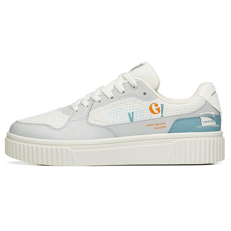 Anta Life Collection Low top Skateboard Shoes Men's White Gray 112238062-3