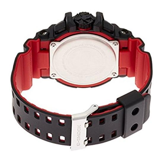 Casio Watch Black and G-Shock GA-400HR-1A (International Model, Waterproof, Red)