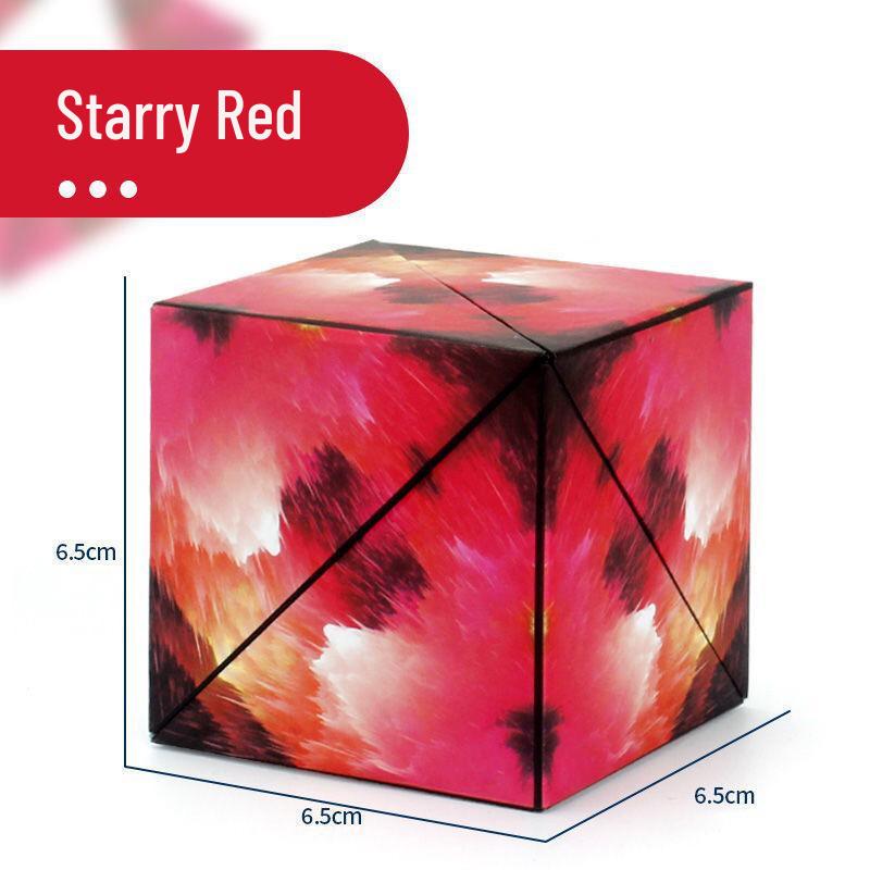 3D Magic Cube: Magnetic Geometry Blocks Stress Relief Puzzle Toy