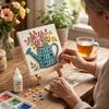 Cottage Garden Mosaic DIY Kit Glass Mosaic Craft Kit for Adults  Beginners Handmade Flower Garden Art Home Decor Handcraft Gift for Women/VINTAGE