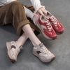 2025 Spring New Thick Sole Color Block Fashion Street Dad Shoes Women Casual Shoes