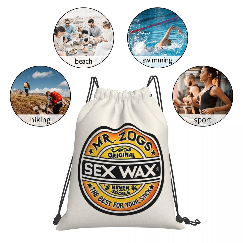 Mr Zogs Sex Wax Backpacks Portable Drawstring Bags Storage Bag Book Bags for Man Woman Students