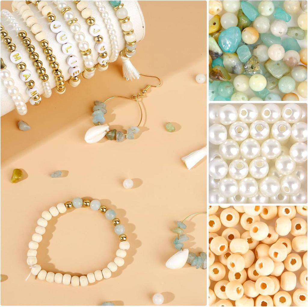 Amazonite Jewelry DIY Set: Fashion Beads for Bracelets & Necklaces