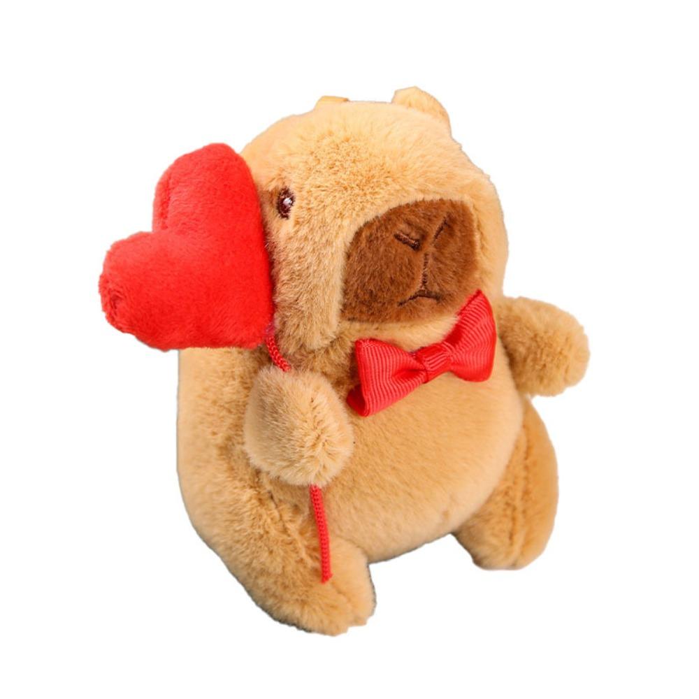 Vycpaná panenka Capibara Multi Stylový Batoh Taška do auta Dárkový kroužek na klíče Haning Kids