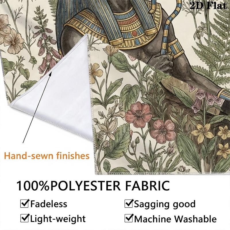 Anubis Wall Tapestry Aesthetic Wall Hanging Printed Fabric Blanket Decorative Tapestries for Bedroom Living Room Home Decor