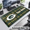 Green Bay Packers Personalized Large Mouse Pad Custom Name Text Extended Desk Mat Gaming Mousepad