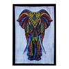 Elephant Wall Art, Handbrushed Cotton