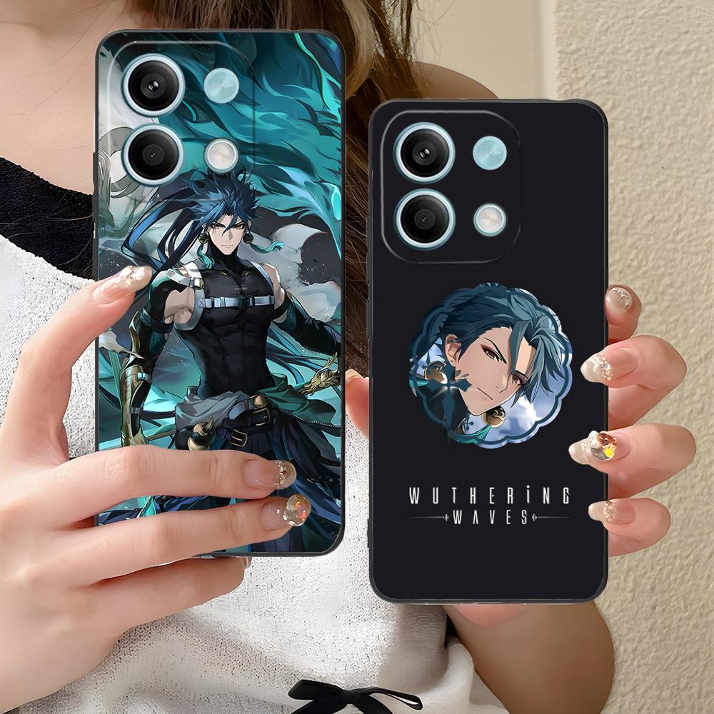 Wuthering Waves Jiyan Phone Case for Xiaomi Redmi Note 14 13 12 11 S Pro Plus 4G 5G Colour Printing Cover Pretty Cover Luxury